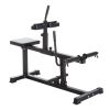 Steel Seated Calf Raise Machine Adjustable Leg Press Strength Training Gym Black