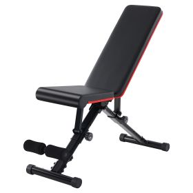 Weight Bench Adjustable Workout Bench for Home Gym, Foldable Bench Press for Full Body Exercise and Strength TrainingWeight Bench Adjustable Workout