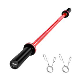 VEVOR 4FT Barbell Bar, Fits 2-Inch Weight Plates, Barbell Bar with Knurled Grip for Strength Training, Weightlifting, Squat, Deadlift, Bench Press