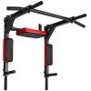 VEVOR Multifunctional Pull Up Bar, Wall Mounted Chin Up Bar Dip Station for Home Gym, Heavy Duty Steel Upper Body Workout Pull Ups