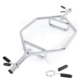 VEVOR Trap Bar Hex Bar, 2-Inch Hex Barbell, 800 LBS Capacity Shrug Bars with Knurled Grips, Weightlifting and Strength Training Equipment