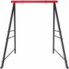 Porch Swing Frame, 550lbs Weight Capacity Swing Stand, Heavy Duty A-Frame Swing, Swing Stand Frame for Yoga Hammock Saucer Baby Porch Swing (Red