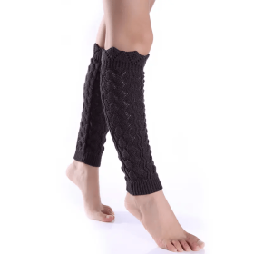 1 pair Pure black 15 * 5 inches Leg Warmers, Fashion Knit Neon Leg Warmers for Women 80s Spor Hand wash/dry clean
