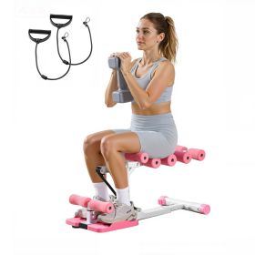 VEVOR Deep Squat Machine, Adjustable Glutes Trainer Machine with 3 High-Strength Resistance Bands, Folding Core Leg & Glutes Exercise Trainer