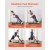 Roman Chair Hyperextension Bench, 300 lbs Adjustable Extension Machine, Multi-Function Exercise Equipment for Glute, Hamstring, Lower Back