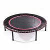 48 INCH Springless Mini Fitness Trampoline , Indoor/Outdoor Exercise Rebounder for Quieter and Safer Workouts, Loading 450lbs, GYM Jumping Cardio Trai