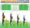 Exercise Ball Yoga Ball for Fitness, Balance, Stability, or Pregnancy, Gym Ball for Core Workout, Physical Therapy, Yoga Ball Chair for Office, Anti-S