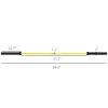 7.2ft Weight Bar, Olympic Bar with Rotating Sleeves, Non-Slip Knurling Grip, 1500lbs Weight Capacity, Yellow