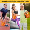Kettlebell, Strength Training Kettlebells Weight for Women, Vinyl Coated Kettle Bell for Home Gym Workout Weight Lifting Equipment, Comfortable Grip W