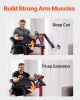 VEVOR Preacher Curl Machine, 2 in 1 Bicep Curl Machine and Triceps Extension Machine, Seated Arm Isolated Bicep Station