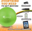 Exercise Ball Yoga Ball for Fitness, Balance, Stability, or Pregnancy, Gym Ball for Core Workout, Physical Therapy, Yoga Ball Chair for Office, Anti-S