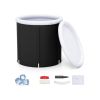 66 Gal Outdoor Ice Plunge Tub with Lid at Home
