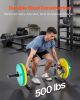 VEVOR Trap Bar Hex Bar, 2-Inch Hex Barbell, 500 LBS Capacity Shrug Bars, Weightlifting and Strength Training Equipment, Home Gym for Squats, Deadlifts