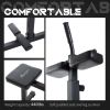 Steel Seated Calf Raise Machine Adjustable Leg Press Strength Training Gym Black
