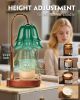 Green Candle Warmer Lamp with Timer & Dimmer, Adjustable Height Birthday Valentines Day Gifts for Women Mom, Flower Candle Lamp Warmer