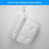 Bathtub Pillow Suction Cup Bath Pillow Air Mesh Breathable Spa Bath Pillow Neck Head Support