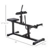 Steel Seated Calf Raise Machine Adjustable Leg Press Strength Training Gym Black