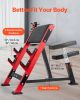 VEVOR Preacher Curl Bench, Strength Training Benches, Max load 660 LBS Home Gym Fitness Equipment, Seated Arm Isolated Barbell Dumbbell Bicep Station