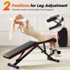Weight Bench Adjustable Workout Bench for Home Gym, Foldable Bench Press for Full Body Exercise and Strength TrainingWeight Bench Adjustable Workout