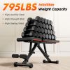 Weight Bench Adjustable Workout Bench for Home Gym, Foldable Bench Press for Full Body Exercise and Strength TrainingWeight Bench Adjustable Workout