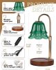 Green Candle Warmer Lamp with Timer & Dimmer, Adjustable Height Birthday Valentines Day Gifts for Women Mom, Flower Candle Lamp Warmer
