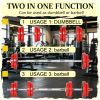 44lbs Adjustable Convertible Dumbbell Barbell Set: All-in-One Home Gym Weight Training Equipment for Adults