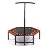 48" Mini Rebounder for Adults with Adjustable Handle Bar, Bungee Ropes, Stable & Quiet, Indoor Outdoor, Whole-Body Workout & Relaxation ,Fitness Tramp