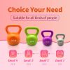 Kettlebell, Strength Training Kettlebells Weight for Women, Vinyl Coated Kettle Bell for Home Gym Workout Weight Lifting Equipment, Comfortable Grip W