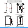Adjustable Power Tower Dip Station Pull Up Bar Squat Rack Power Cage At Home Workout Equipment, Upper Body Strength Training Equipment