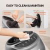 Foot Massager Machine with Heat, Deep-Kneading, Compression, and Shiatsu for Plantar Fasciitis, Neuropathy, Gifts for Men, Women - Fits up to Men Size