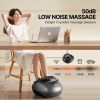 Foot Massager Machine with Heat, Deep-Kneading, Compression, and Shiatsu for Plantar Fasciitis, Neuropathy, Gifts for Men, Women - Fits up to Men Size