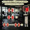 44lbs Adjustable Convertible Dumbbell Barbell Set: All-in-One Home Gym Weight Training Equipment for Adults