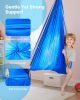 VEVOR Sensory Swing, Double-Layer Fabric Sensorys Hammock, Indoor & Outdoor Sensory Swing with 360° Swivel Hanger, O-Sling, Holds up to 300lbs