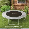 Trampoline Replacement Mat, Fits 12' Trampoline w/ 72 V-Hooks & 5.5" Springs (Spring & Frame not Included), Orange