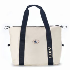 Cream duffle bag