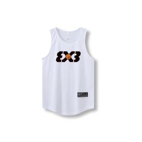Loose Men Running Vest 2022 Outdoor street basketball Gym Sleeveless Letter Print Shirt Quick Dry Fitness Bodybuilding Tank Tops (Color: 870 vest24, size: 5xl)