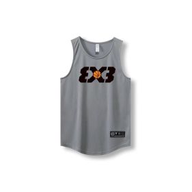 Loose Men Running Vest 2022 Outdoor street basketball Gym Sleeveless Letter Print Shirt Quick Dry Fitness Bodybuilding Tank Tops (Color: 870 vest19, size: 5xl)