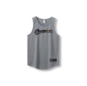 Loose Men Running Vest 2022 Outdoor street basketball Gym Sleeveless Letter Print Shirt Quick Dry Fitness Bodybuilding Tank Tops (Color: 870 vest21, size: 5xl)
