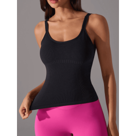 JupiterGear Scoop-Neck Tank (Color: Black, size: 10)