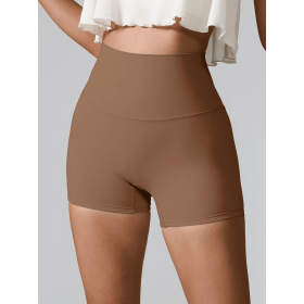 JupiterGear High-Waisted Shorts (Color: Chestnut, size: M)