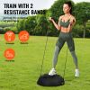 Half Exercise Ball Trainer, 26 inch Balance Ball Trainer, 1500lbs Capacity Stability Ball, Yoga Ball with Resistance Bands & Foot Pump, Strength Fitne