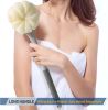 Shower Body Brush,Soft Bristles and Beautiful Pumpkin Loofah 14" Long Handle Back Scrubber Bath Mesh Sponge for Skin Exfoliating Bath