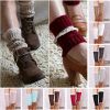 Vintage Style CableKnit At Your Feet Leg Warmer Socks With Lace