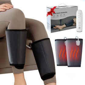 Intelligent Leg Massage Device - 3 Levels Of Pressure And Heat Therapy. Leg Relaxation Therapy Tool. Portable Leg Protection Tech. (Color: grey)